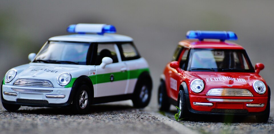 Toy police car